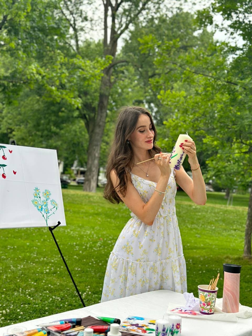 Creative candle painting materials