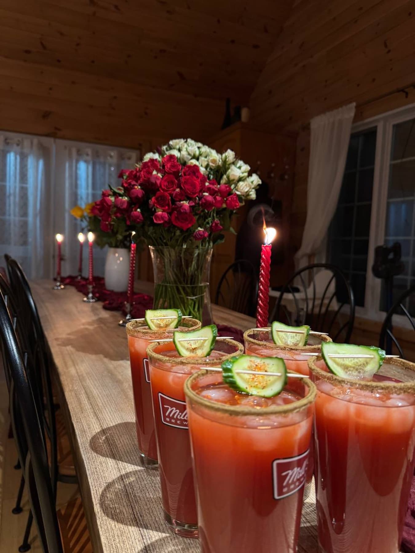 Cozy cabin party
